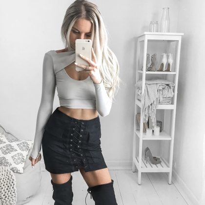 RUNAWAY Jackie Skirt - Black - Image 2