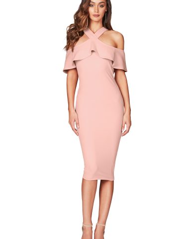 Hermosa Midi Dress - Blush