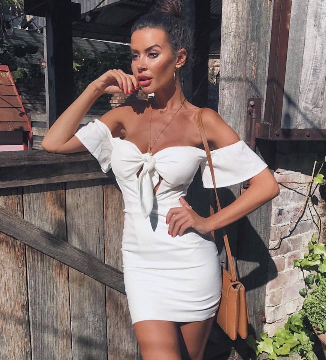 GiGi Mini Dress – White – Goddess Kleopatra