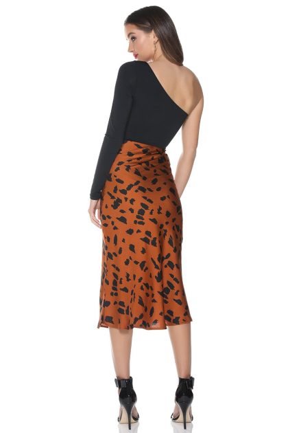 RUNAWAY Flint Slip Skirt - Rust - Image 5