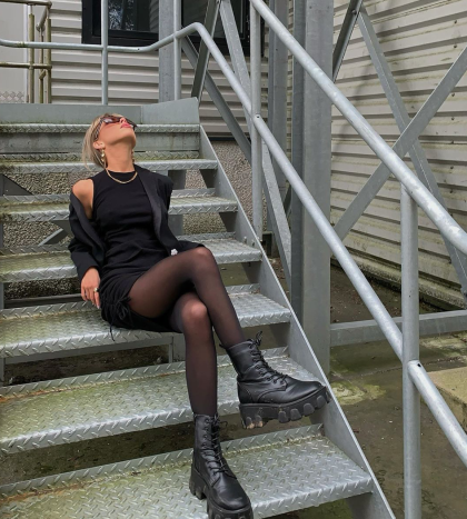 LIONESS Military Minds Mini Dress - Black - Image 7