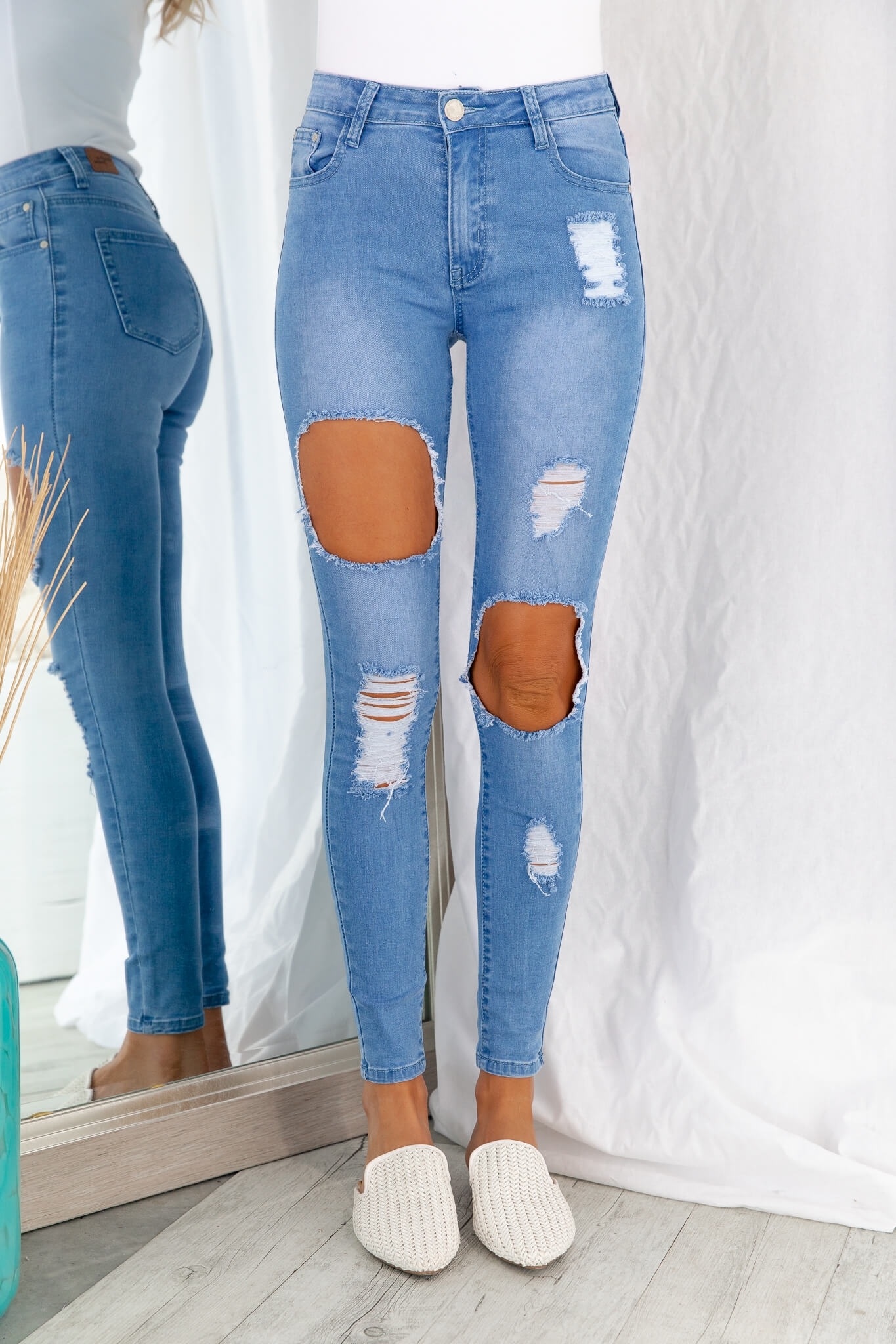 Dangerous Woman Skinny Jeans – Blue – Goddess Kleopatra