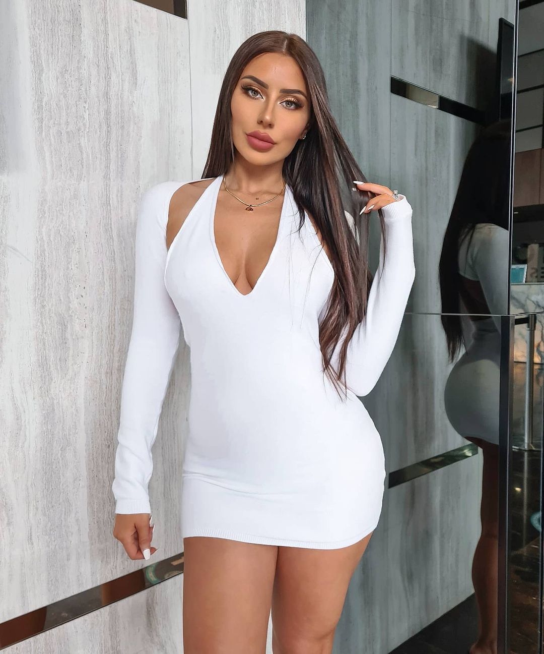 Heavenly Sent Mini Dress White