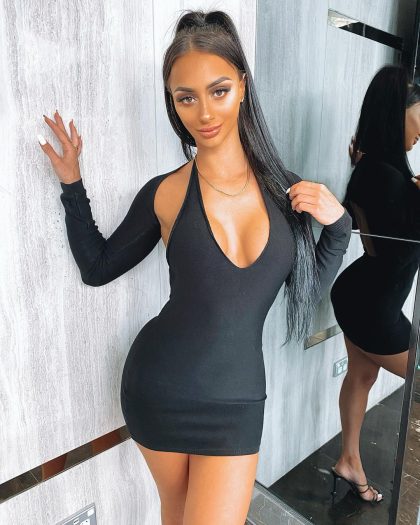 LIONESS Heavenly Sent Mini Dress - Black - Image 3