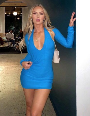 LIONESS Heavenly Sent Mini Dress - Blue