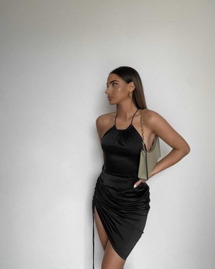 IVORY & CHAIN Kora Dress - Black - Image 3