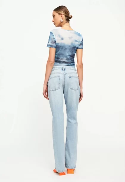LIONESS Fantasy Mesh Tee - Blue Moonlight - Image 8