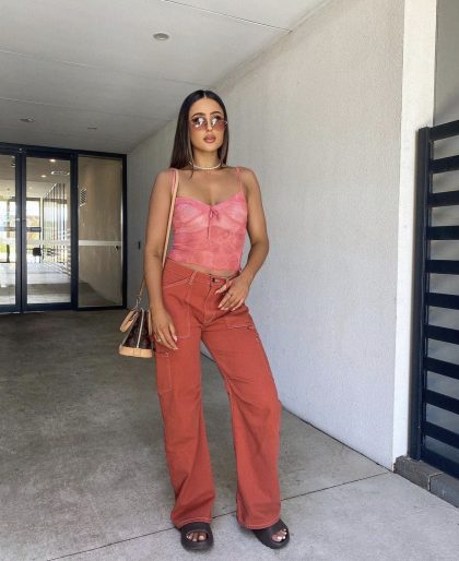 LIONESS Miami Vice Pant - Red - Image 3