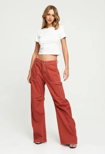 LIONESS Miami Vice Pant - Red - Image 6