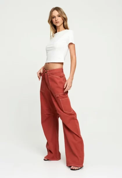 LIONESS Miami Vice Pant - Red - Image 8