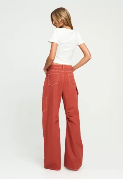 LIONESS Miami Vice Pant - Red - Image 9