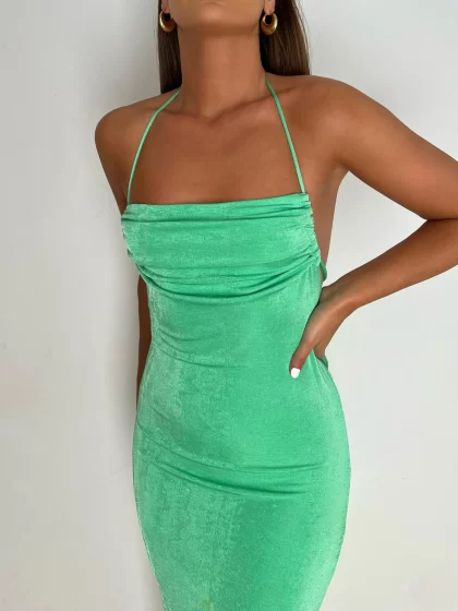 MELANI Ciana Dress - Green (HIRE) - Image 3