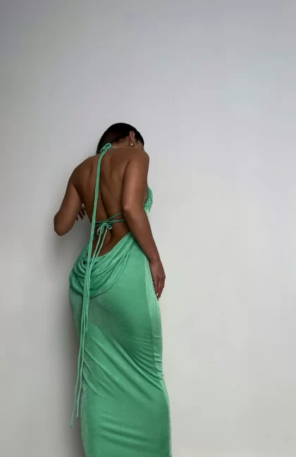 MELANI Ciana Dress - Green (HIRE) - Image 4
