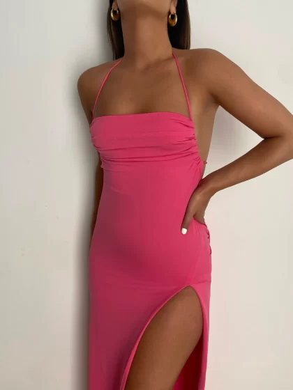 MELANI Marlo Gown - Hot Pink - Image 2