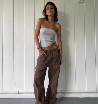 LIONESS Miami Vice Pant - Chocolate