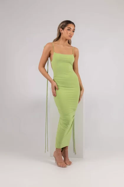 MELANI Azari Dress - Lime Green (HIRE) - Image 9