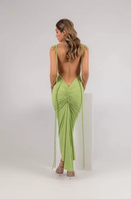 MELANI Azari Dress - Lime Green (HIRE) - Image 7