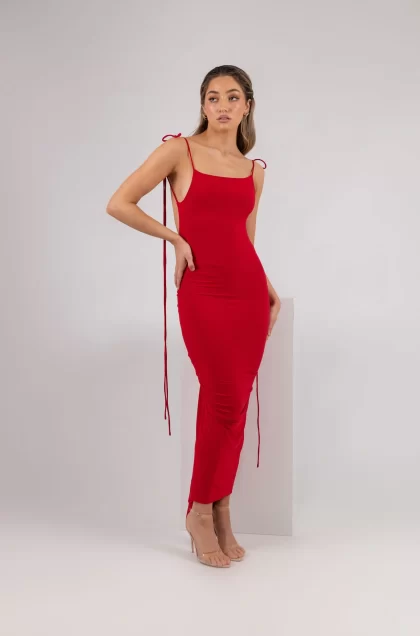 MELANI Azari Dress - Red (HIRE) - Image 10