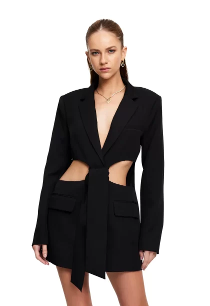 LIONESS LA Confidential Dress - Onyx - Image 2