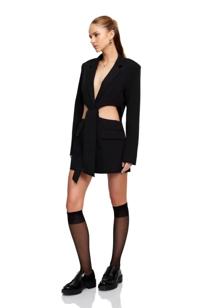 LIONESS LA Confidential Dress - Onyx - Image 5