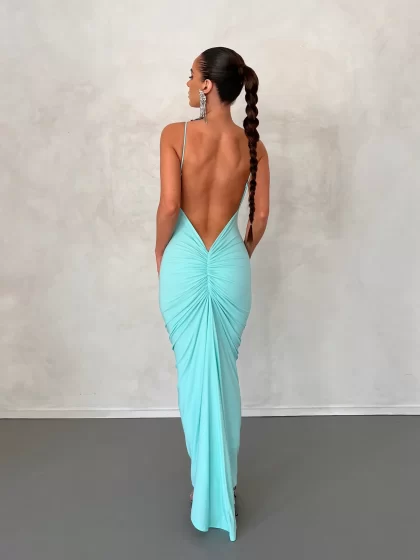 MELANI Veronica Dress - Aqua (HIRE)
