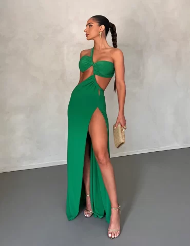 MELANI Eve Gown - Green (HIRE)