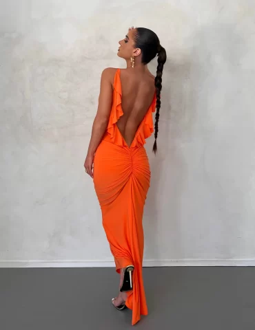 MELANI Bella Dress - Orange