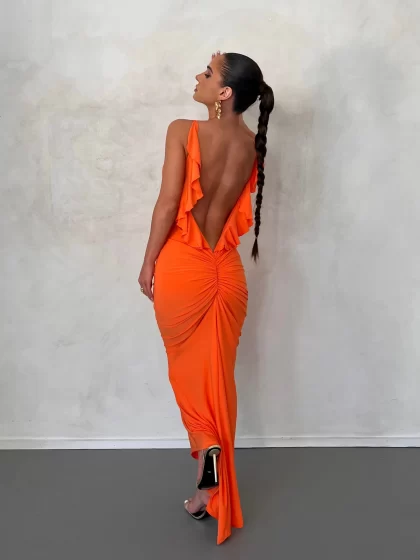 MELANI Bella Dress - Orange
