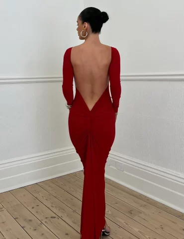 MELANI Camila Dress - Red (HIRE)