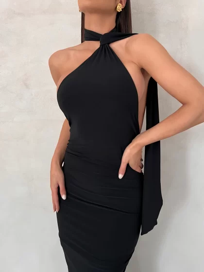 MELANI Leoni Dress - Black (HIRE) - Image 3