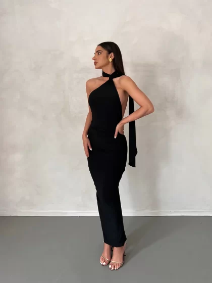 MELANI Leoni Dress - Black (HIRE) - Image 2