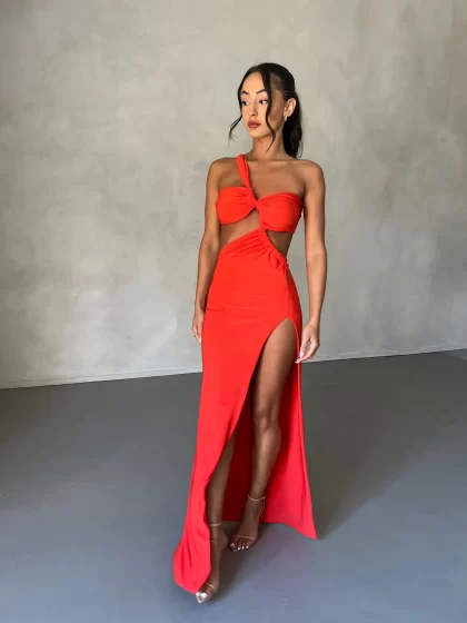 MELANI Eve Gown - Tangerine (HIRE) - Image 7