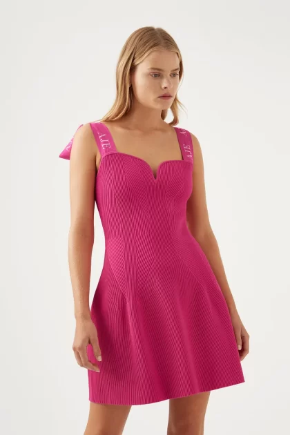 AJE Amber Knit Dress - Fuchsia (HIRE) - Image 6