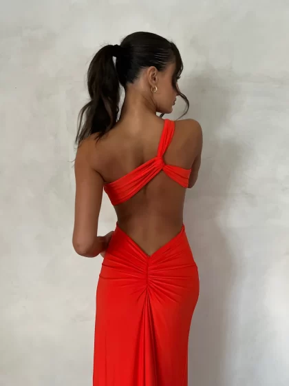 MELANI Eve Gown - Tangerine (HIRE) - Image 6