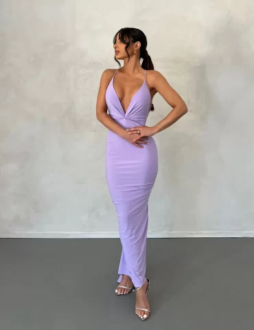 MELANI Veronica Dress - Lilac (HIRE)