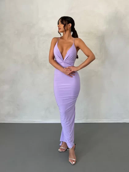 MELANI Veronica Dress - Lilac (HIRE)