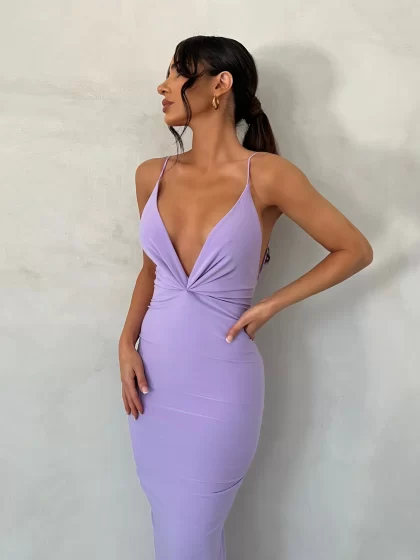 MELANI Veronica Dress - Lilac (HIRE) - Image 3