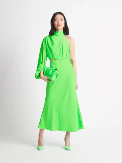 SHEIKE Olivia Maxi Dress - Neon Green (HIRE) - Image 5