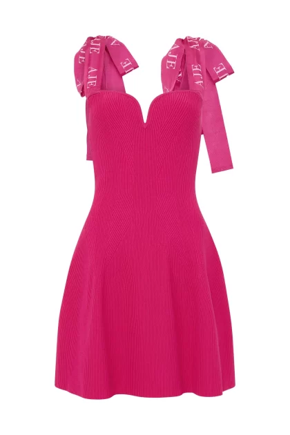 AJE Amber Knit Dress - Fuchsia (HIRE) - Image 8