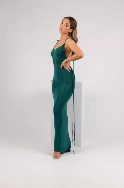 MELANI Cristina Gown - Emerald (HIRE) - Image 3