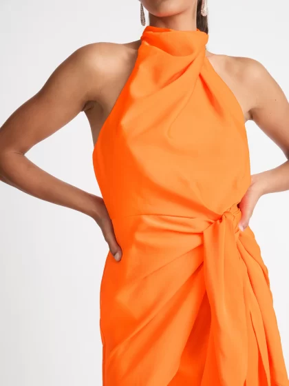 SHEIKE Eternal Flame Dress - Orange (HIRE) - Image 7