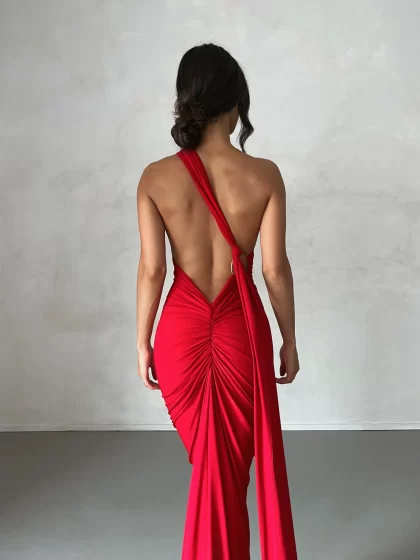 MELANI Constantina Gown - Red (HIRE) - Image 3