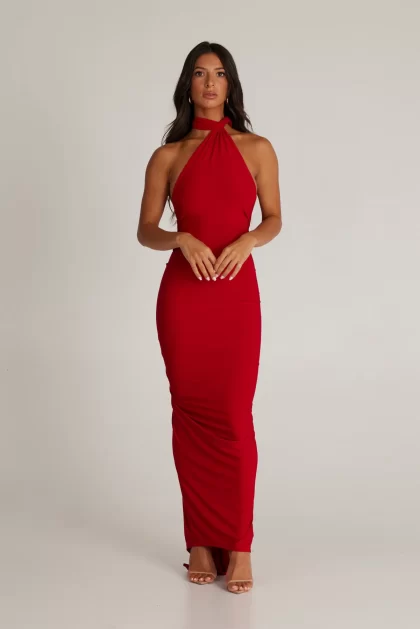 MELANI Constantina Gown - Red (HIRE) - Image 13