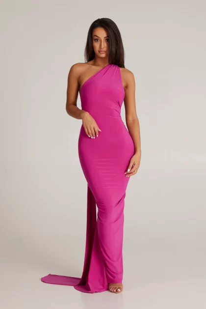 MELANI Constantina Gown - Berry (HIRE) - Image 15