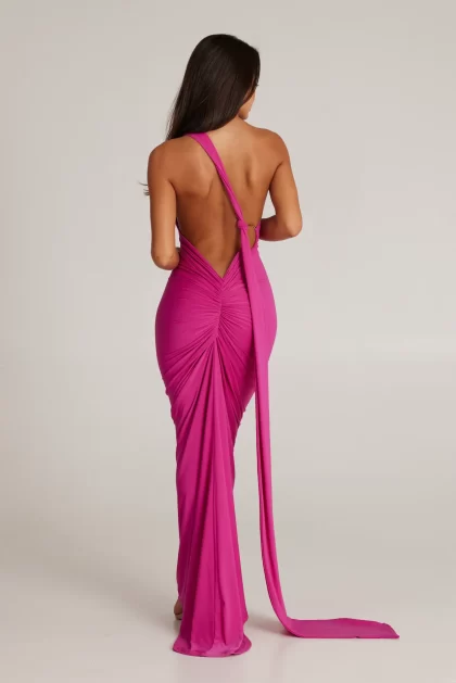 MELANI Constantina Gown - Berry (HIRE) - Image 14