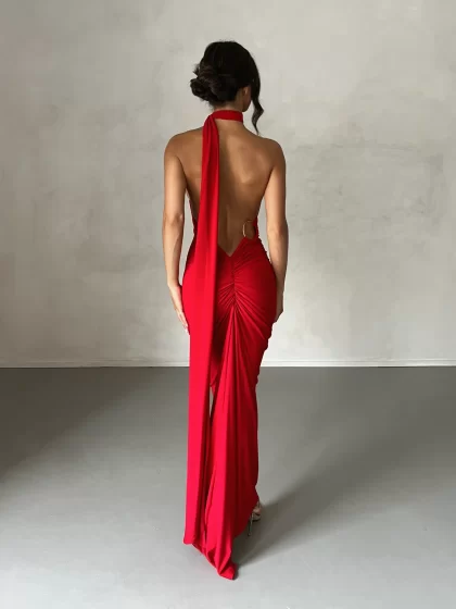 MELANI Constantina Gown - Red (HIRE) - Image 8