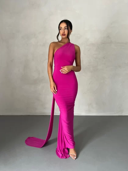 MELANI Constantina Gown - Berry (HIRE) - Image 2