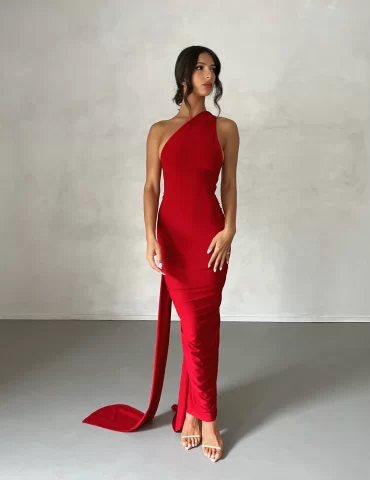 MELANI Constantina Gown - Red (HIRE)