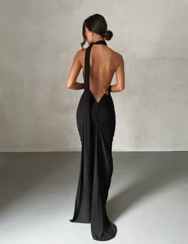 MELANI Constantina Gown - Black