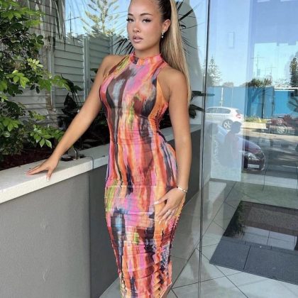 SNDYS St Barts Mesh Midi Dress (HIRE) - Image 6